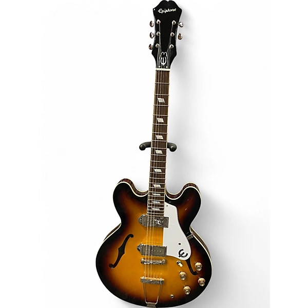 Used Epiphone Casino 3 Color Sunburst Hollow Body Electric Guitar