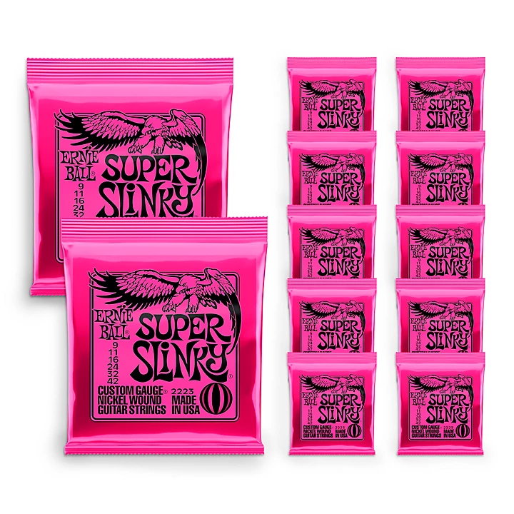 2223 Nickel Super Slinky Guitar Strings Buy 10 Get 2 Free