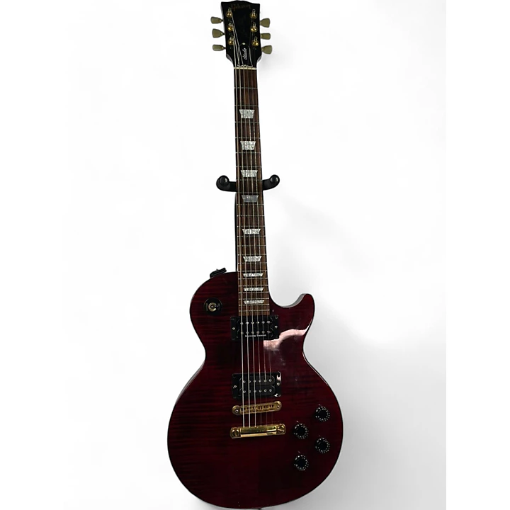Used Gibson Les Paul Studio Premium Plus Trans Red Solid Body Electric Guitar