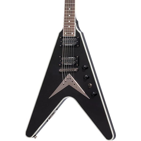 Dave Mustaine Flying V Custom Electric Guitar Black Metallic