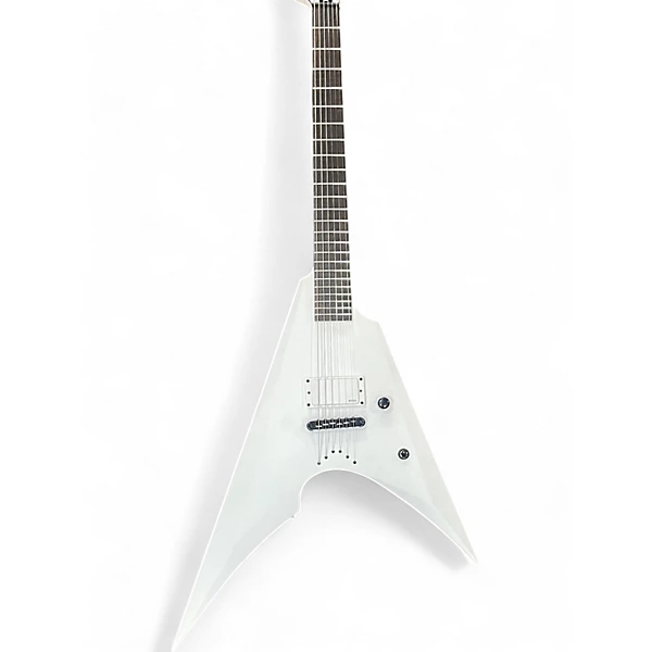 Used 2022 ESP E II Arrow Neck Thru Artic White Solid Body Electric Guitar