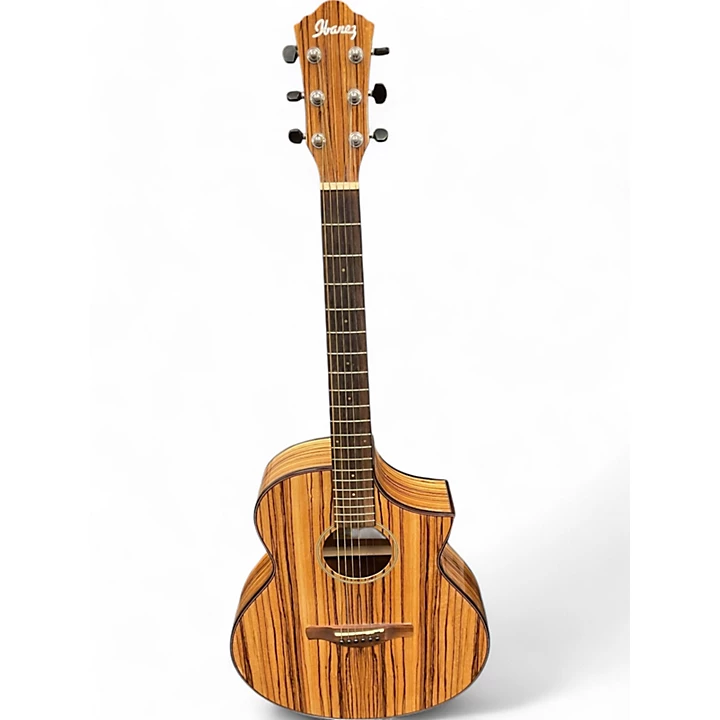 Used Ibanez AEW40ZW Natural Acoustic Electric Guitar