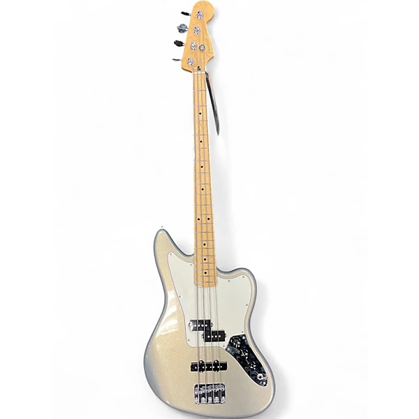 Used Fender Player Jaguar Silver Solid Body Electric Guitar