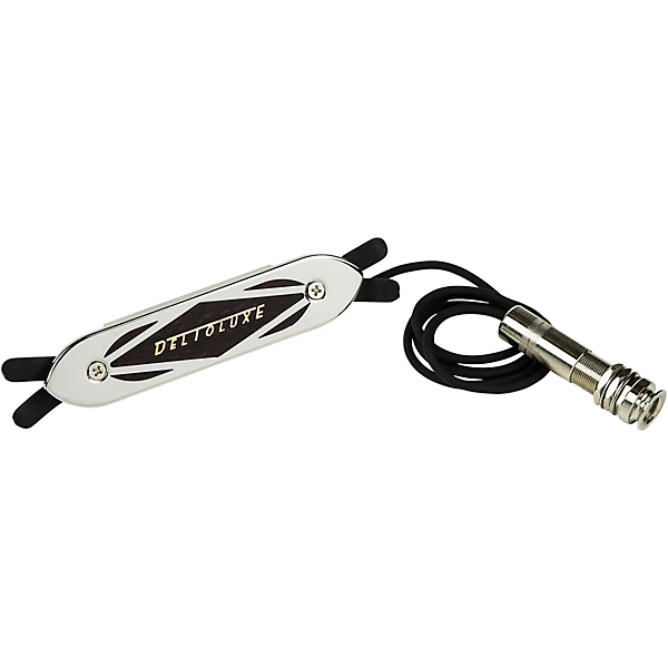 Deltoluxe Acoustic Sound Hole Pickup Chrome