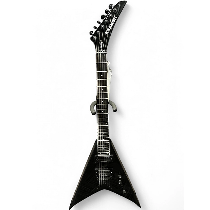 Used Kramer DAVE MUSTAINE VANGARD Black Solid Body Electric Guitar