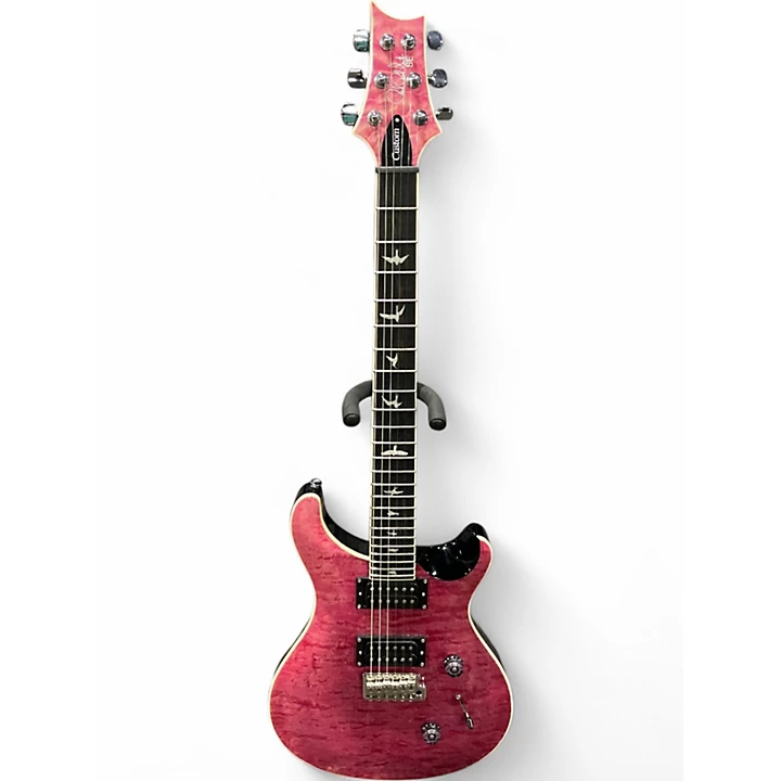 PRS Used PRS SE Custom 24 Pink Solid Body Electric Guitar