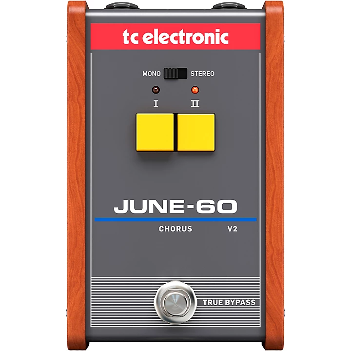 June 60v2 Vintage Analog Chorus Effects Pedal Gray