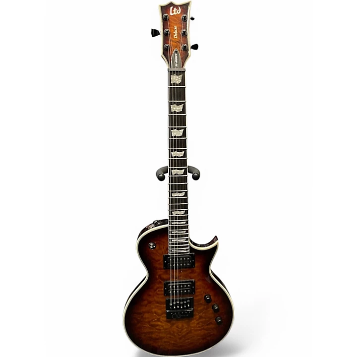 ESP Used ESP LTD EC1000ET Trans Brown Solid Body Electric Guitar.gc