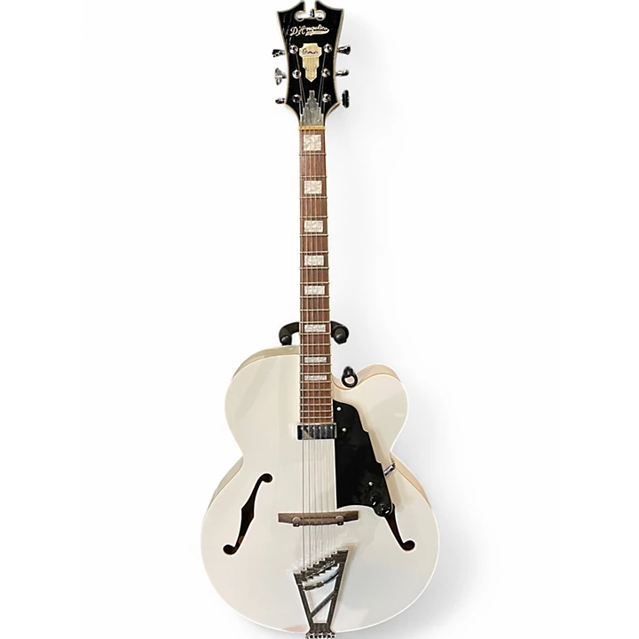 Used D'Angelico EXL 1 White Hollow Body Electric Guitar