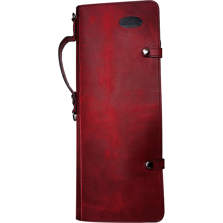 Handmade Leather Stick Case Burgundy