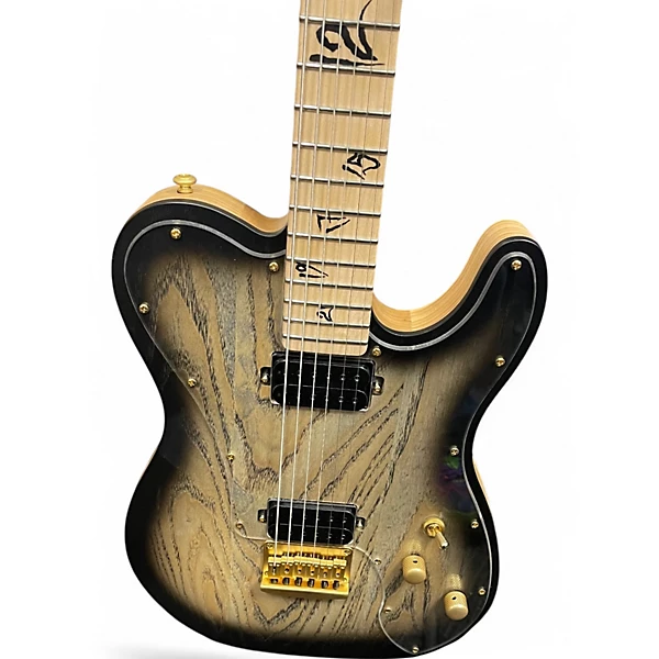 Used Schecter Guitar Research MEEGS Charcoal Burst Solid Body Electric Guitar