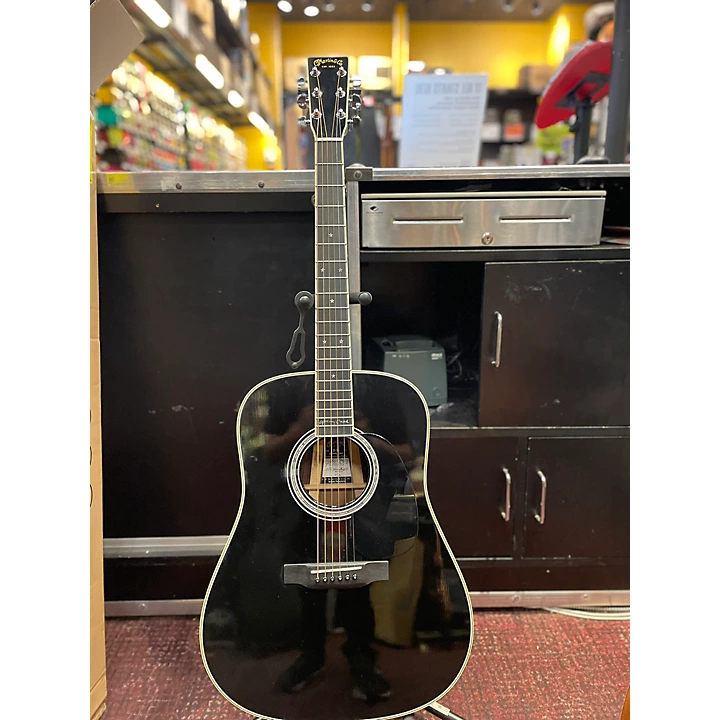 Used Martin D35JC Johnny Cash Black Acoustic Guitar