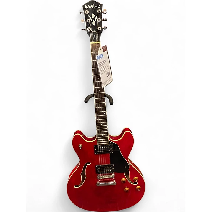 Used Washburn HB30 Cherry Hollow Body Electric Guitar