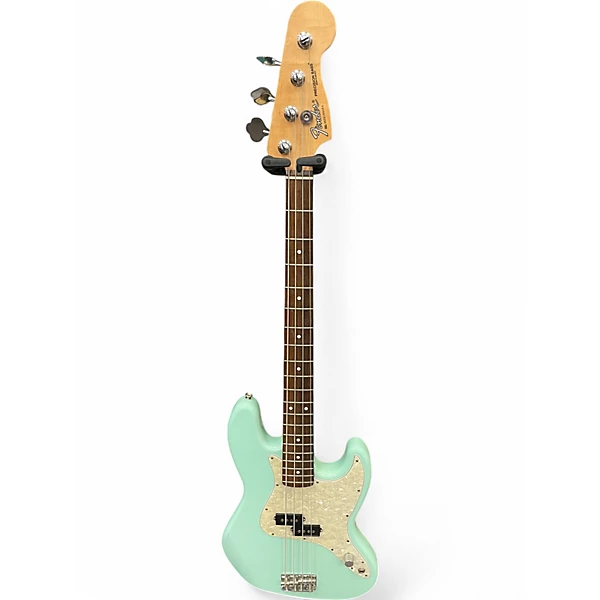 Used Fender Mark Hoppus Signature Jazz Bass Surf Green Electric Bass Guitar