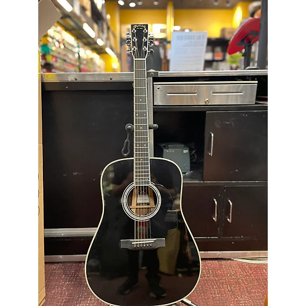 Used Martin D35JC Johnny Cash Black Acoustic Guitar