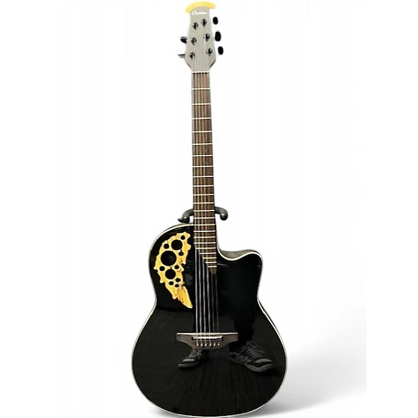 Used Ovation celebrity elite xt Black Acoustic Electric Guitar