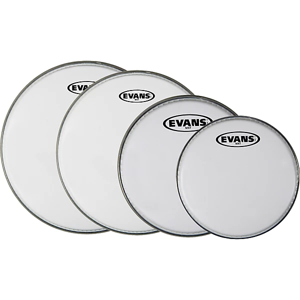 MX White Tenor Drumhead 4 Pack