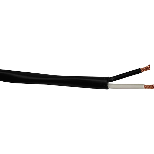 2 Conductor Bulk Speaker Cable per Foot Black