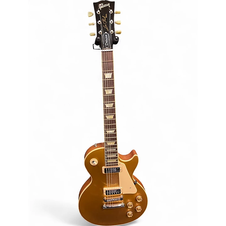 Gibson Used Gibson Les Paul Deluxe Gold Top Solid Body Electric Guitar