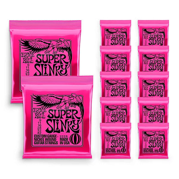 2223 Nickel Super Slinky Guitar Strings Buy 10 Get 2 Free