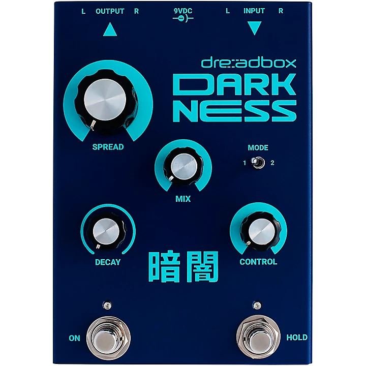Darkness Stereo Reverb Effects Pedal Dark Blue