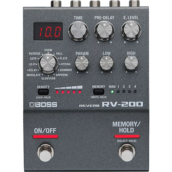 RV 200 200 Series Reverb Effects Pedal Black