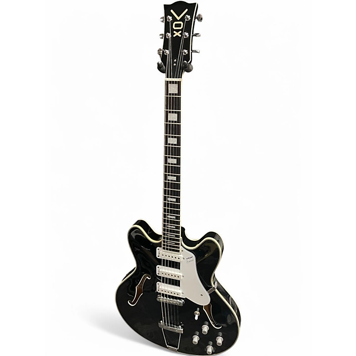Used VOX Bobcat S66 Black Hollow Body Electric Guitar