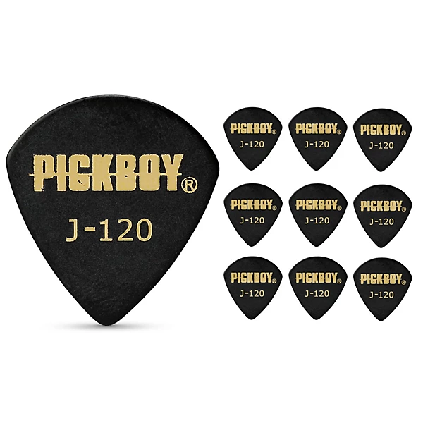 Black Polyacetal Jazz Guitar Picks