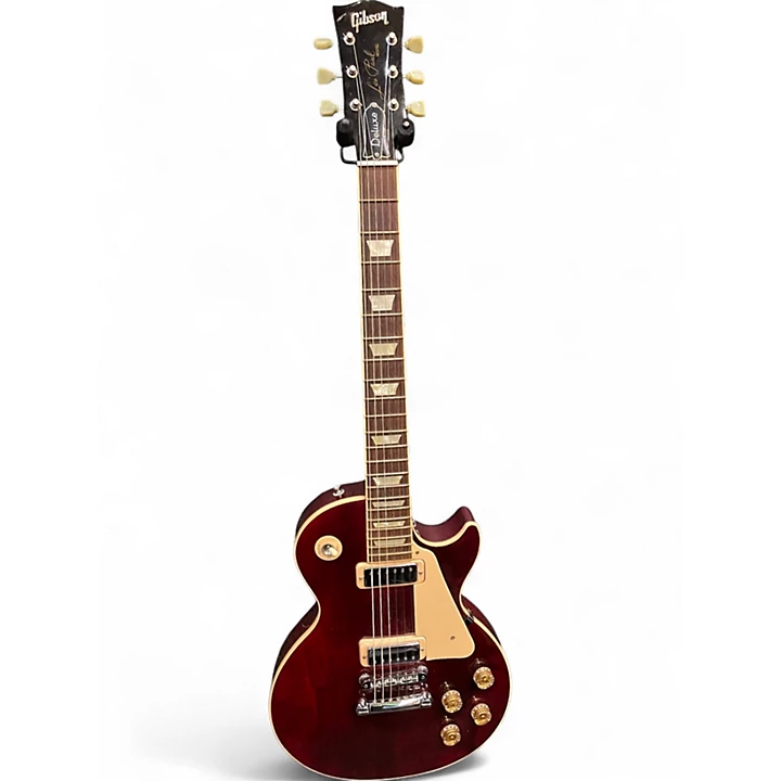 Gibson Used Gibson Les Paul Deluxe Wine Red Solid Body Electric Guitar.gc