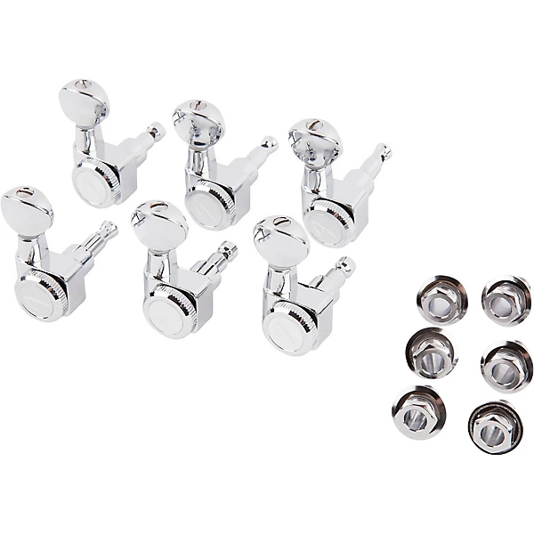 Locking Tuners with Vintage Buttons Chrome