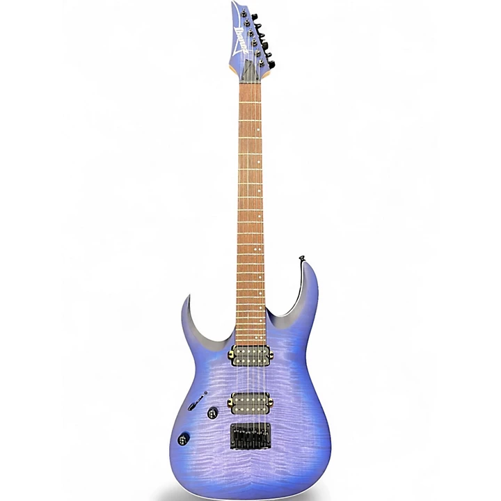 Used Ibanez RGA42FM Blue Lagoon Burst Flat Solid Body Electric Guitar