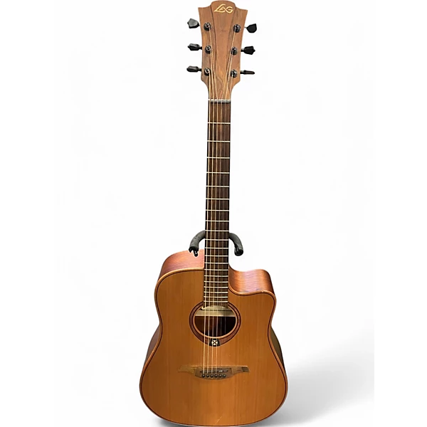 Used Lag Guitars T170DCE Natural Acoustic Electric Guitar