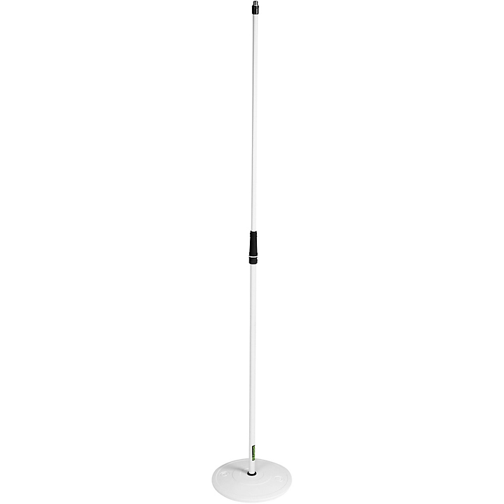 Microphone Stand With Round Base White