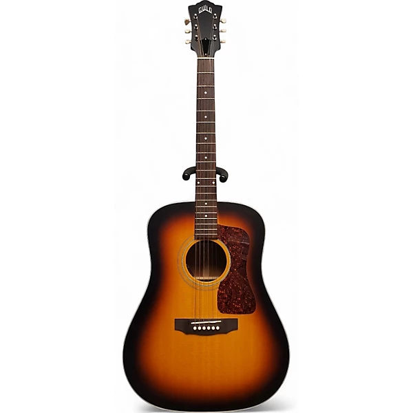 Used Guild D40E Antique Burst Acoustic Electric Guitar
