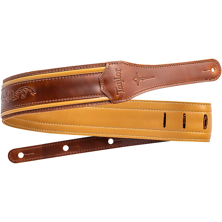 Nouveau Leather Guitar Strap Distressed Brown 25 in