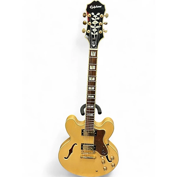 Used Epiphone Sheraton II Natural Hollow Body Electric Guitar