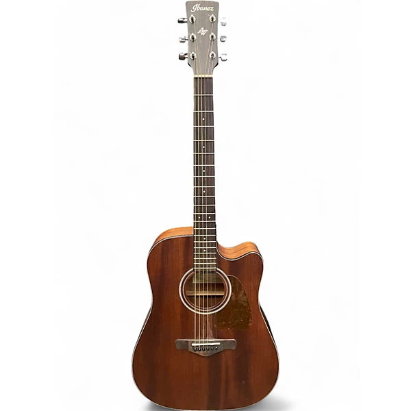 Used Ibanez AW54CE OPN Mahogany Acoustic Electric Guitar