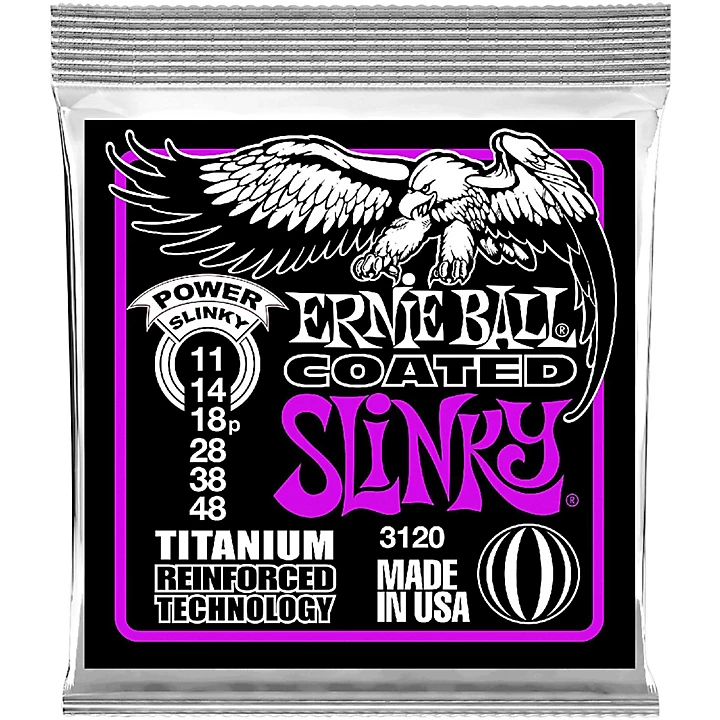 3120 Coated Titanium Power Slinky Electric Guitar Strings