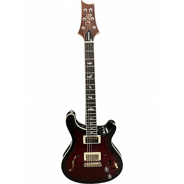 Used PRS SE Hollowbody Crimson Red Burst Hollow Body Electric Guitar