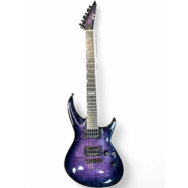 ESP Used ESP E II Horizon 3 Trans Purple Solid Body Electric Guitar.gc