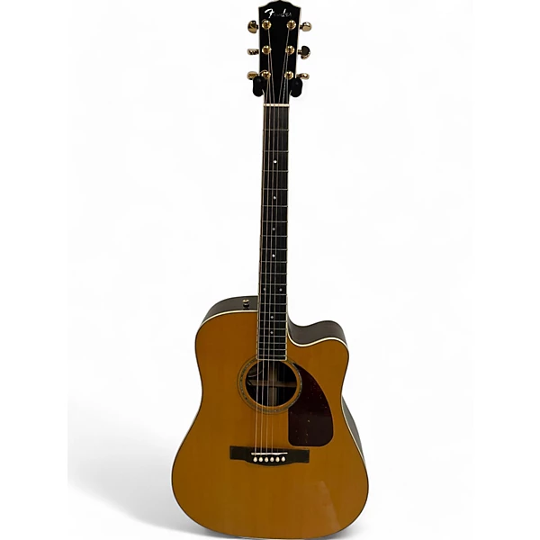 Used Fender TPDCE 1 Trad Pro Dreadnought Natural Acoustic Electric Guitar