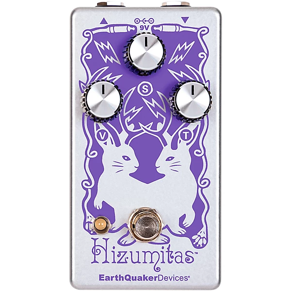 Hizumitas Fuzz Sustainar Effects Pedal Purple and Silver