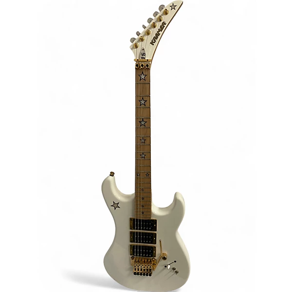 Used Kramer JS White Solid Body Electric Guitar