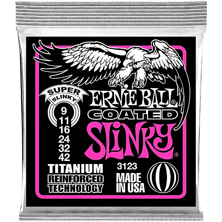3123 Coated Super Slinky Electric Guitar Strings