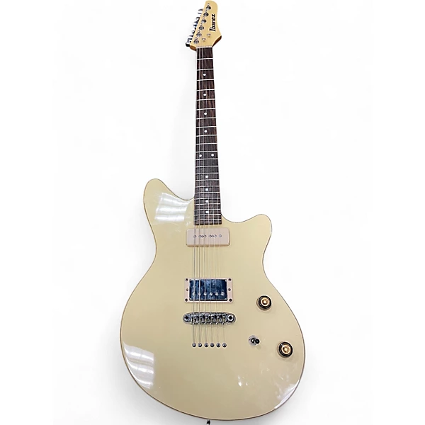 Used Ibanez CMM1 Alpine White Solid Body Electric Guitar