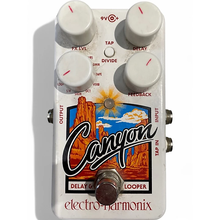 Used Electro Harmonix Canyon Delay and Looper Effect Pedal