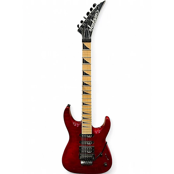 Used Jackson JS34Q Dinky Red Solid Body Electric Guitar