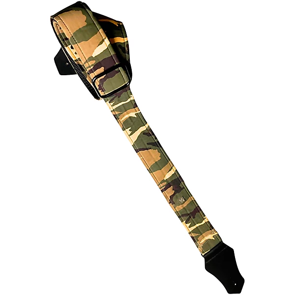Camo Guitar Strap Green 2 in