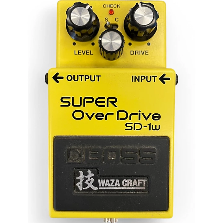 Used BOSS SD1W Super Overdrive Waza Craft Effect Pedal