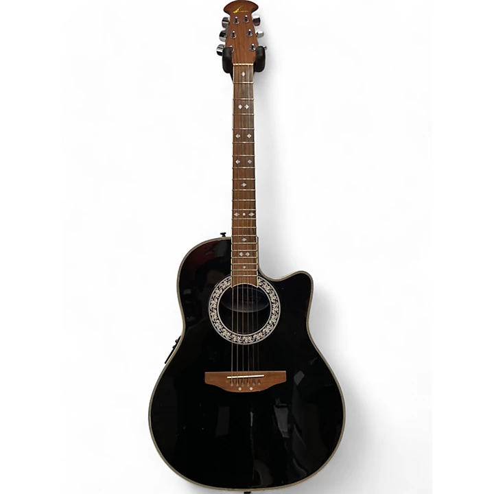 Ovation Used Ovation CC057 Black Acoustic Electric Guitar.gc